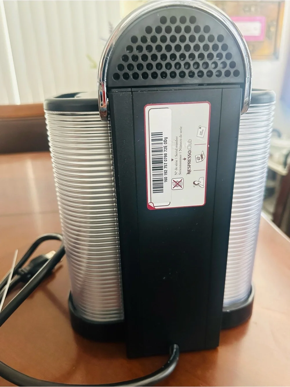 Nespresso VertuoLine Coffee Maker in Black and Chrome